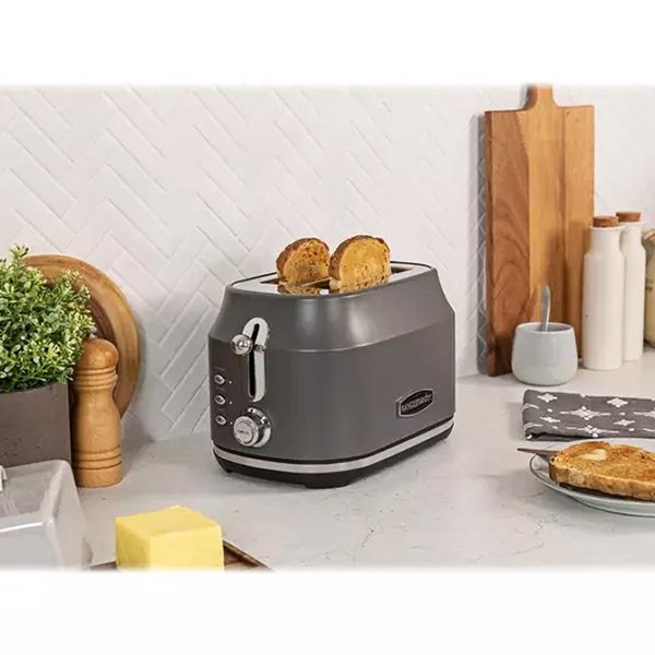 Rangemaster RMCL2S201GY Classic 2 Slice Toaster - Grey