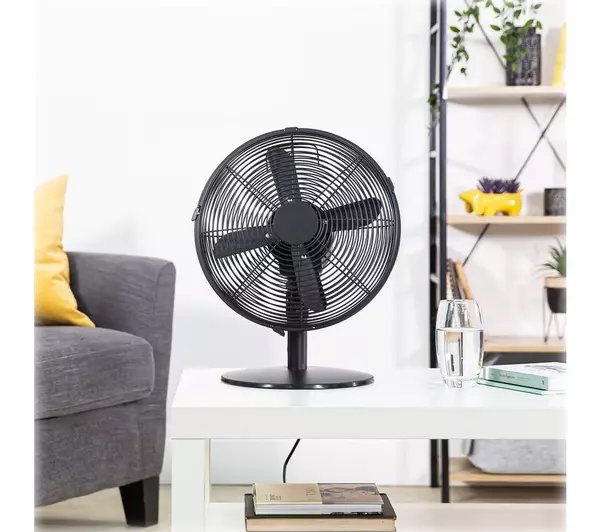 ZANUSSI ZNMDF1201MB 12" Desk Fan - Matt Black