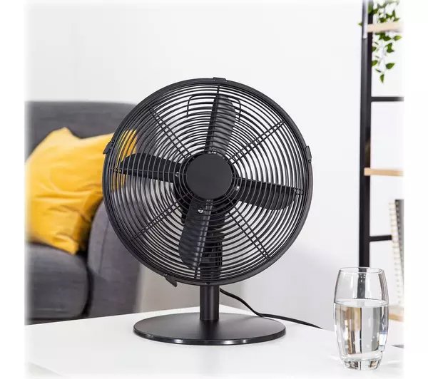 ZANUSSI ZNMDF1201MB 12" Desk Fan - Matt Black