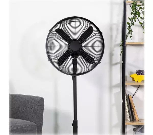 ZANUSSI ZNMPF1601MB 16" Pedestal Fan - Matt Black