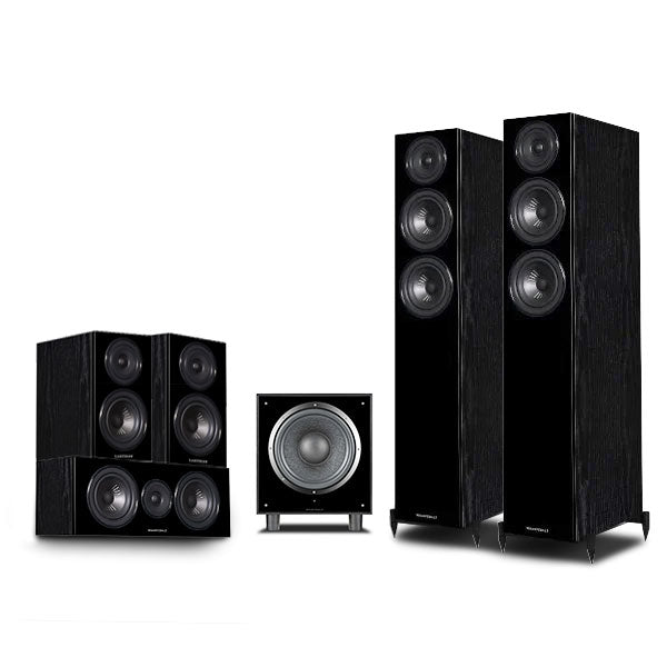 Wharfedale Diamond 12 3 HCP 5.1 speaker package Black