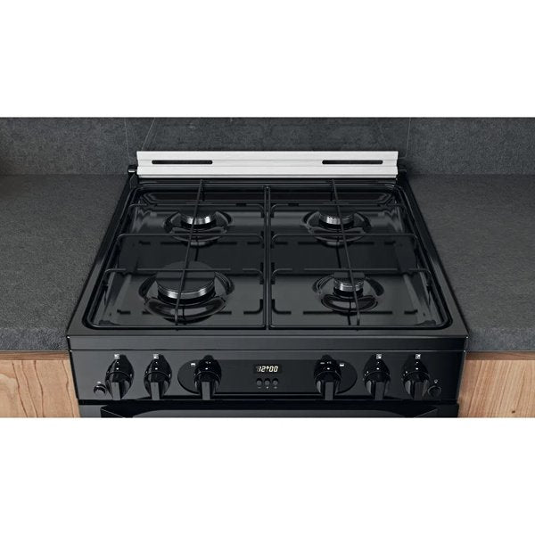 Hotpoint HDM67G0CCB UK Double Electric Cooker Black