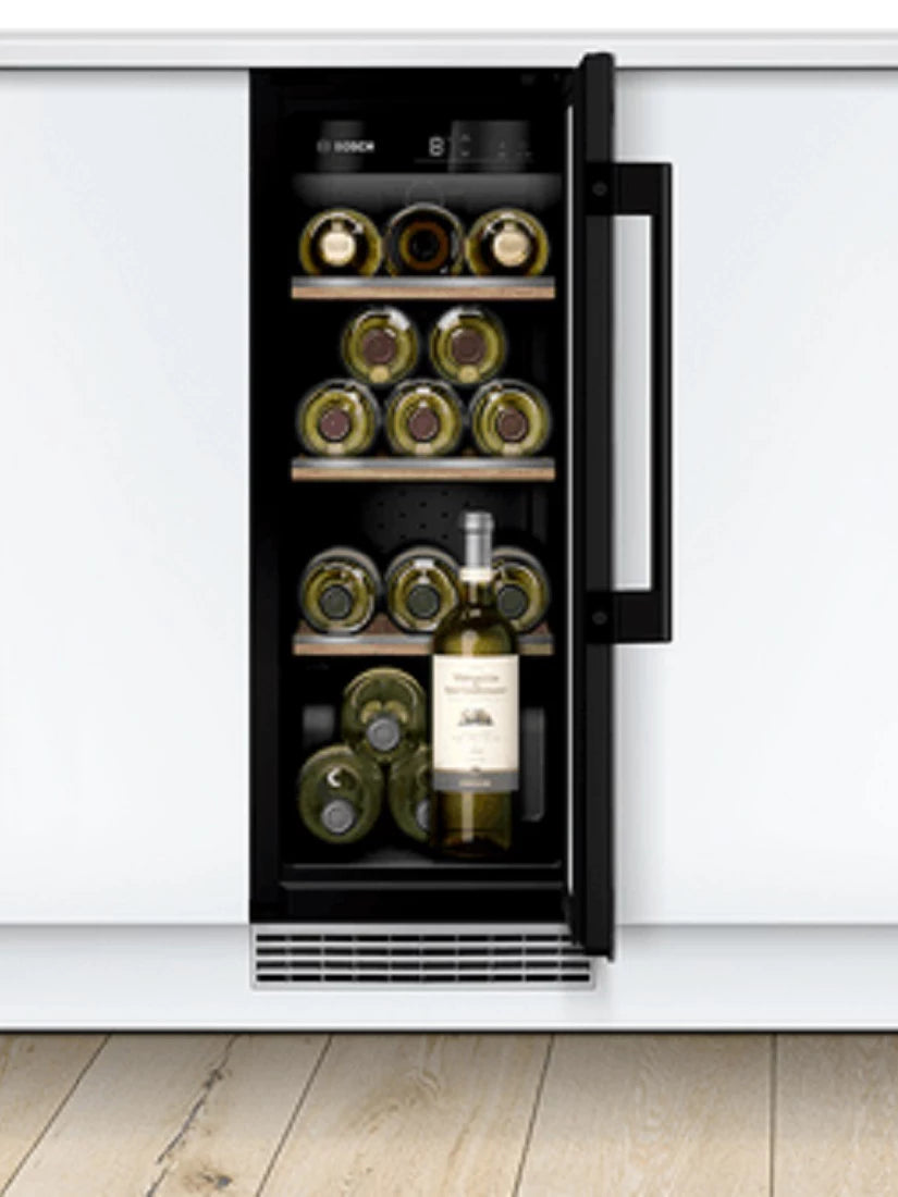 Bosch Series 6 KUW20VHF0G 30cm Undercounter Wine Cooler Black