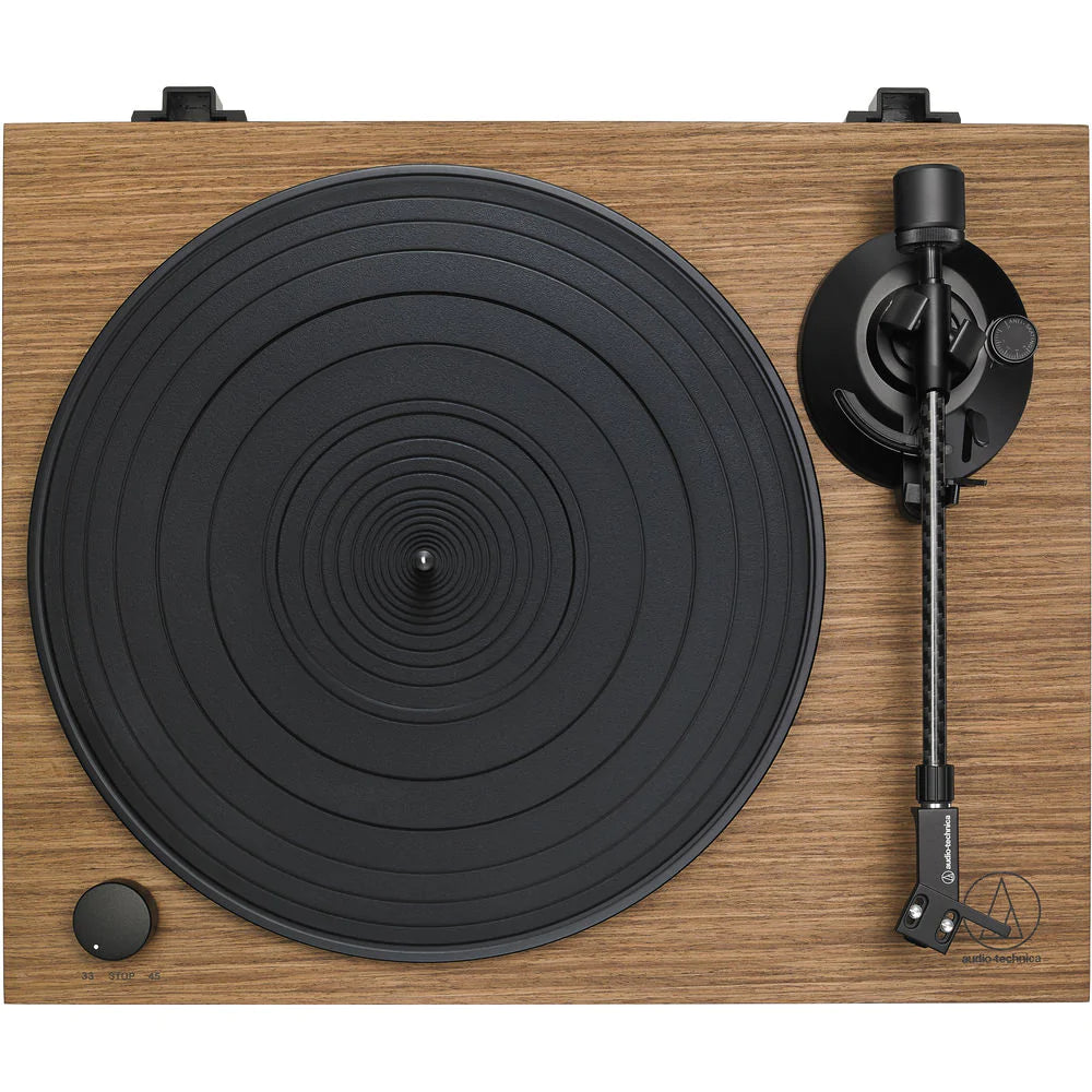 Audio Technica AT-LPW40WN Turntable Manual Belt Drive Wood Base Walnut