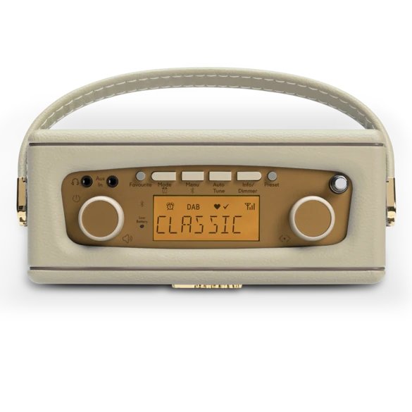 Roberts Revival Uno BT DAB DAB+ FM Radio with 2 alarms and line out in Pastel Cream Bluetooth