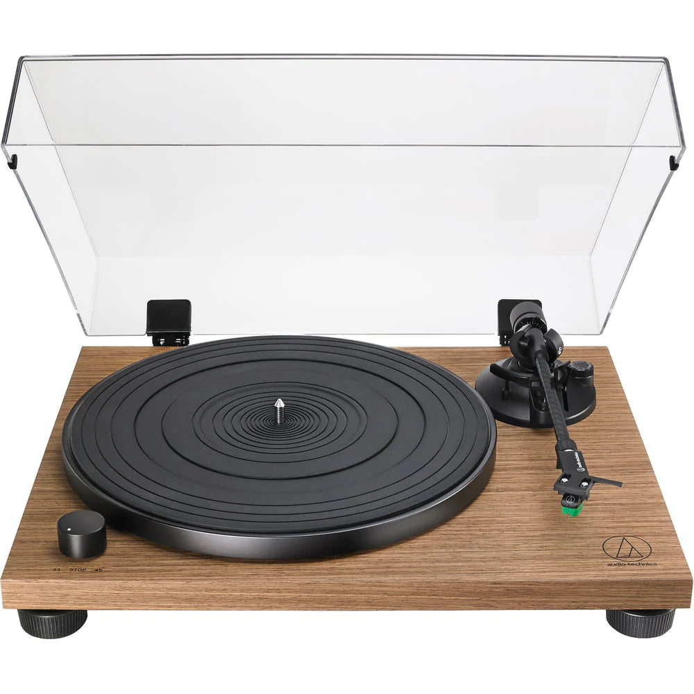 Audio Technica AT-LPW40WN Turntable Manual Belt Drive Wood Base Walnut