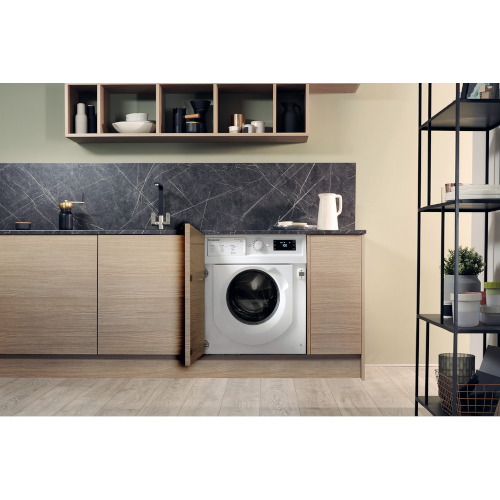 Hotpoint BIWMHG71483UKN Built-In Integrated Washing Machine White