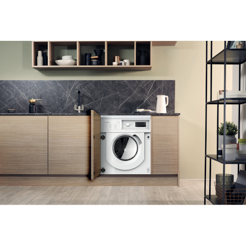 Hotpoint BIWMHG71483UKN Built-In Integrated Washing Machine White