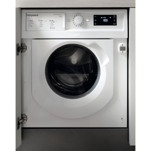 Hotpoint BIWMHG71483UKN Built-In Integrated Washing Machine White