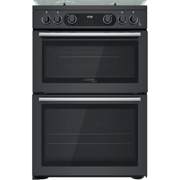 Hotpoint CD67G0C2CA UK Gas Freestanding 60cm Double Cooker Dark Grey