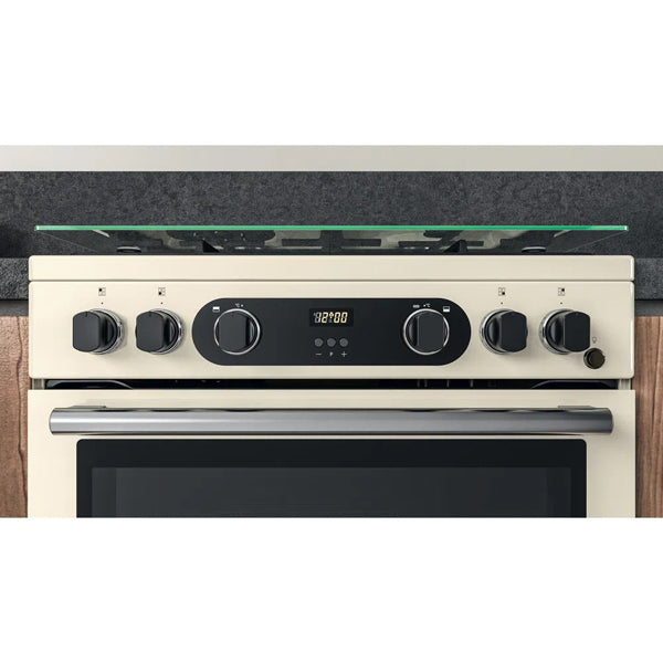 Hotpoint CD67G0C2CJ UK Gas Freestanding 60cm Double Cooker Jasmine