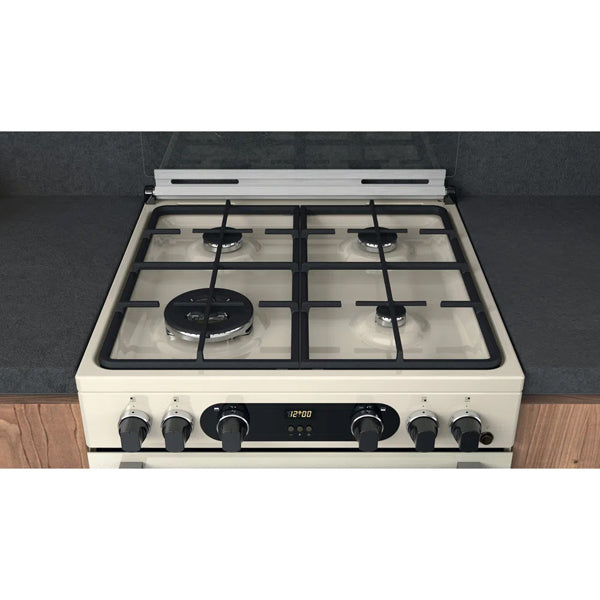 Hotpoint CD67G0C2CJ UK Gas Freestanding 60cm Double Cooker Jasmine