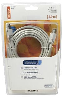 Vivanco CCN4505 EDP45333 CAT 5e Network Lead, 5m Length