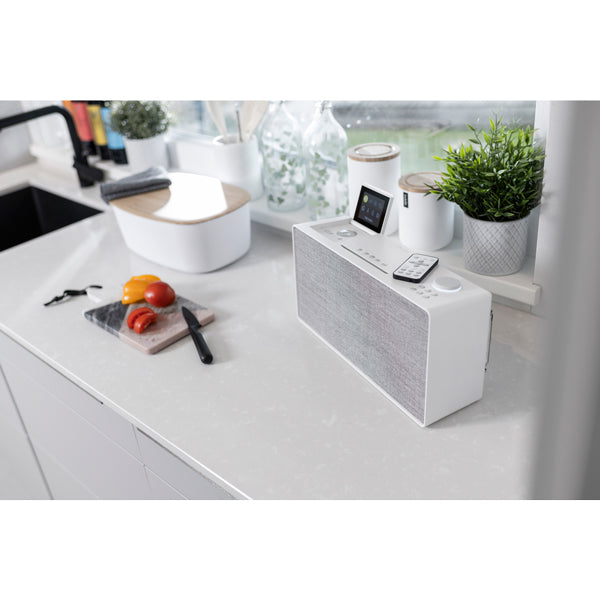 Pure Evoke Home all in one music system in Cotton white