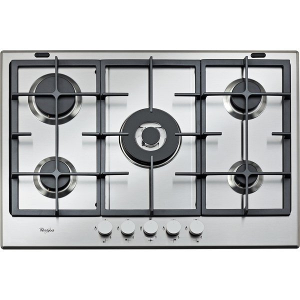 Whirlpool GMA 7522IX Gas Hob 5 Burners 75cm Stainless Steel