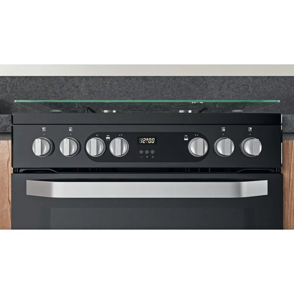 Hotpoint HDM67G9C2CB UK Double Cooker Black