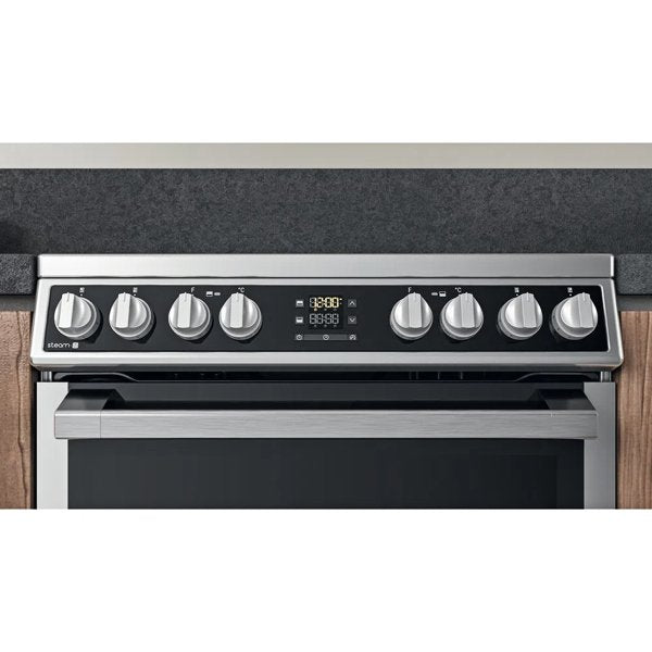 Hotpoint HDM67V8D2CX UK Electric Double Cooker Inox