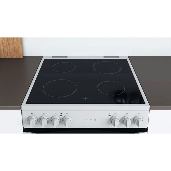 Indesit ID67V9KMWUK Double cooker White