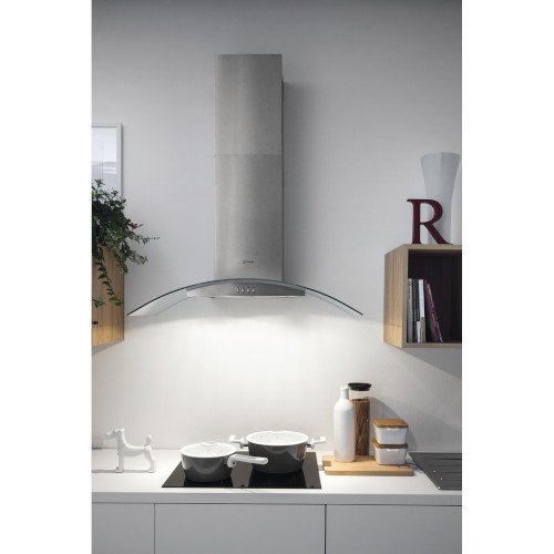 Indesit IHGC65LMX Cooker Hood Stainless Steel