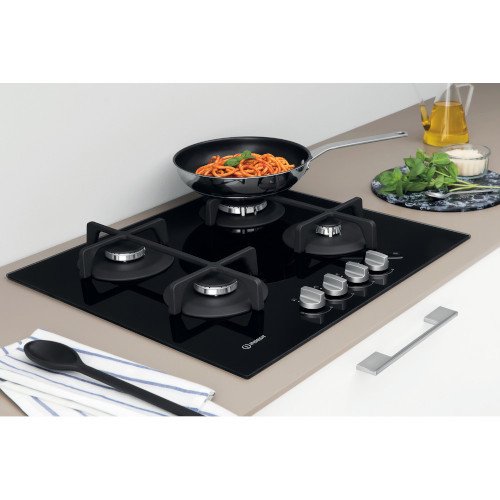 Indesit ING61TBK Gas Hob Black