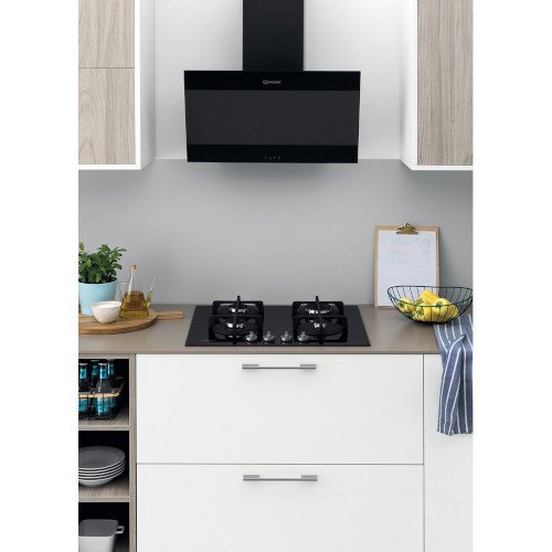 Indesit ING61TBK Gas Hob Black