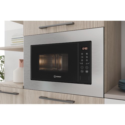 Indesit MWI120GX Built-In Microwave Stainless Steel