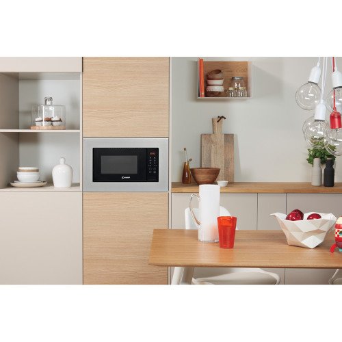 Indesit MWI120GX Built-In Microwave Stainless Steel