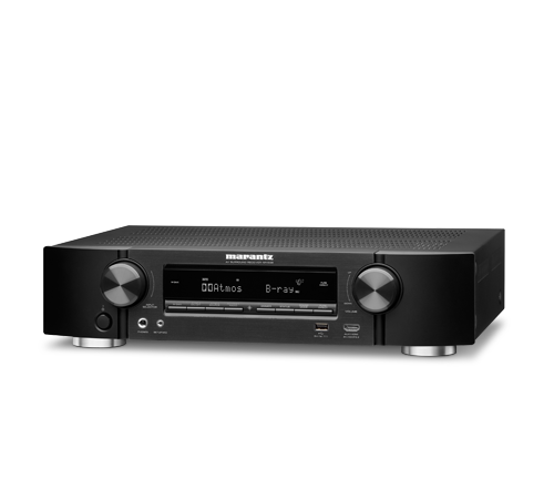 Marantz NR1608B Black Slim 7.2 Channel Full 4K AV Receiver with HEOS - Open Box