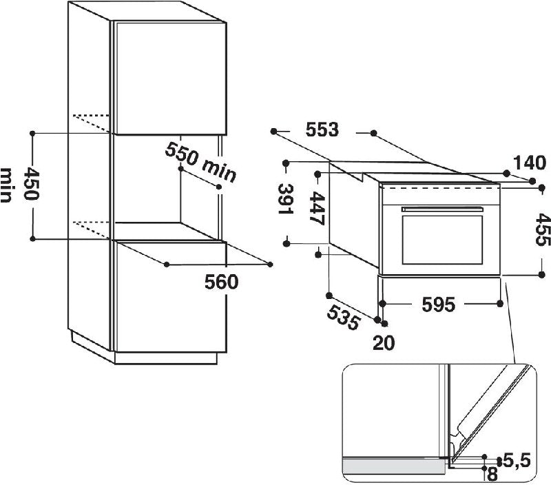 Indesit MWI3443IX 40L Microwave