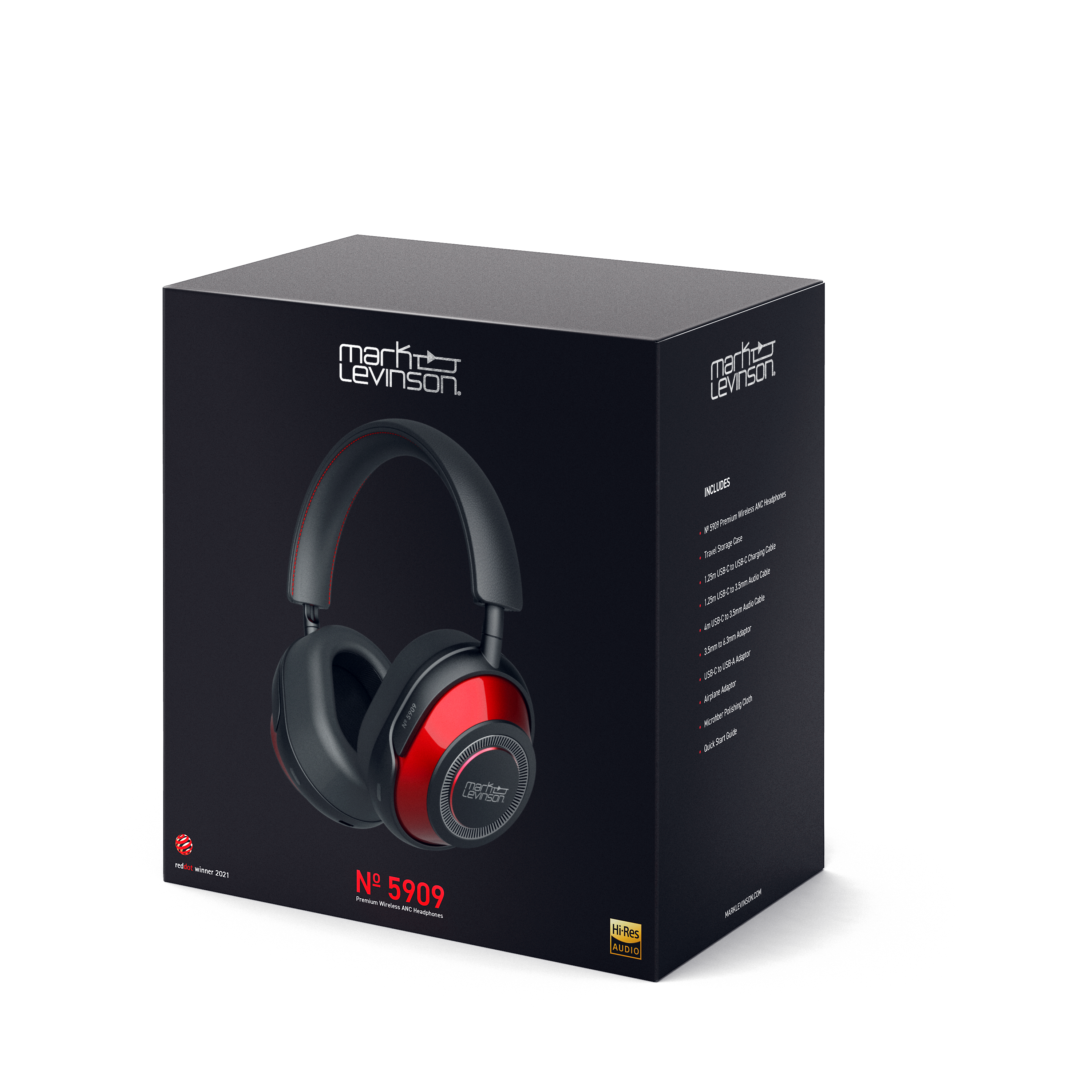 Mark Levinson NO5909 Bluetooth Over-Ear Headphones Radiant Red What HiFi? 5 Star Winner