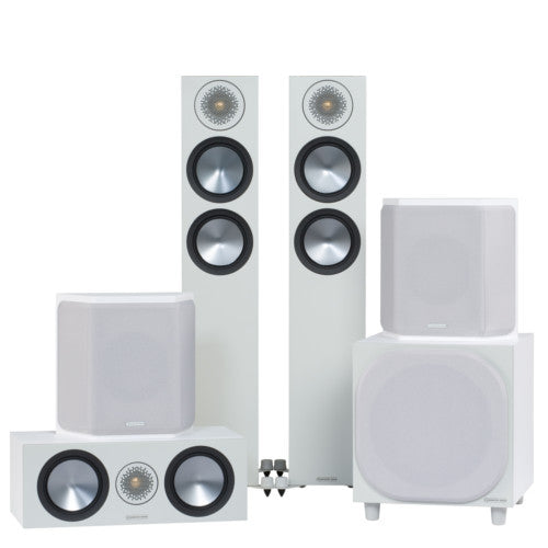 Monitor Audio Bronze 200 AV 5.1 Speaker Package White