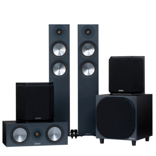 Monitor Audio Bronze 200 AV 5.1 Speaker Package Black