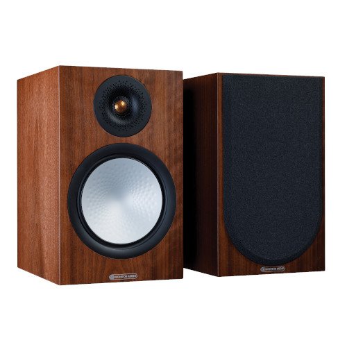 Monitor Audio Silver 100 Bookshelf Speakers Pair 7G Walnut