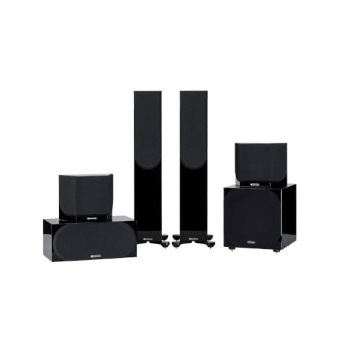 Monitor Audio Silver 200 5.1ch Home Cinema Speaker System Gloss Black