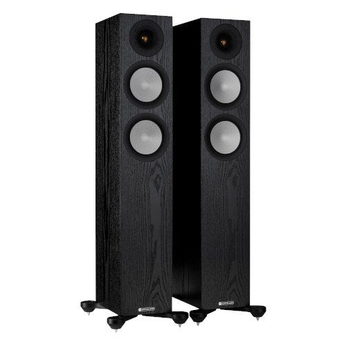 Monitor Audio Silver 200 Floorstanding Speakers Pair 7G Black Oak