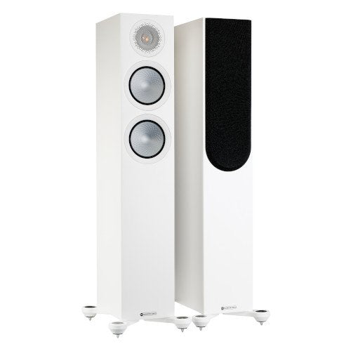 Monitor Audio Silver 200 Floorstanding Speakers Pair 7G Satin White