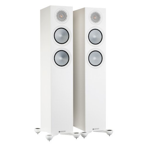 Monitor Audio Silver 200 Floorstanding Speakers Pair 7G Satin White