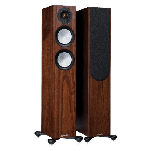 Monitor Audio Silver 200 Floorstanding Speakers Pair 7G Walnut