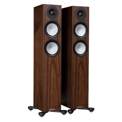 Monitor Audio Silver 200 Floorstanding Speakers Pair 7G Walnut