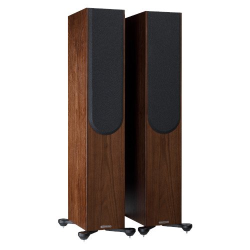 Monitor Audio Silver 200 Floorstanding Speakers Pair 7G Walnut