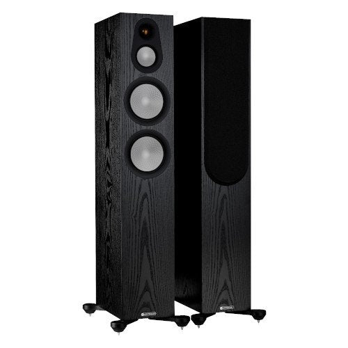 Monitor Audio Silver 300 Floorstanding Speakers Pair 7G Black Oak