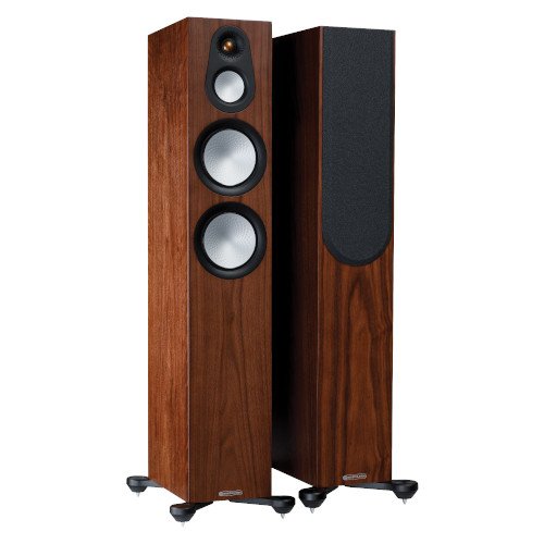 Monitor Audio Silver 300 Floorstanding Speakers Pair 7G Walnut