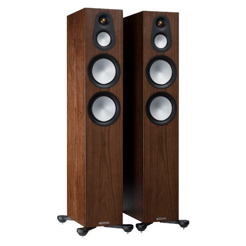 Monitor Audio Silver 300 Floorstanding Speakers Pair 7G Walnut