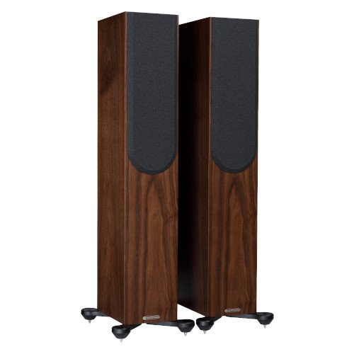 Monitor Audio Silver 300 Floorstanding Speakers Pair 7G Walnut