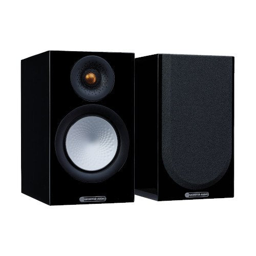 Monitor Audio Silver 50 Bookshelf Speakers Pair 7G Black Gloss