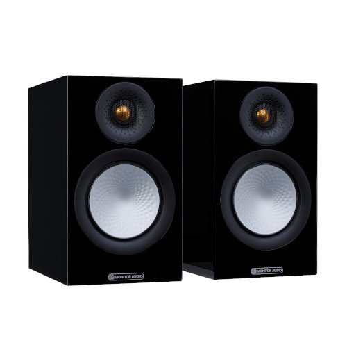 Monitor Audio Silver 50 Bookshelf Speakers Pair 7G Black Gloss