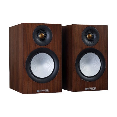 Monitor Audio Silver 50 Bookshelf Speakers Pair 7G Walnut