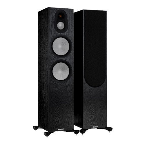 Monitor Audio Silver 500 Floorstanding Speakers Pair 7G Black Oak