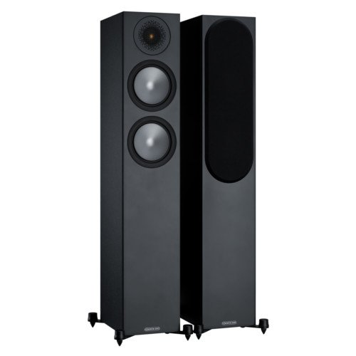 Monitor Audio Bronze 200 Floorstanding Speakers Black Pair 6G including 5 Year Warranty