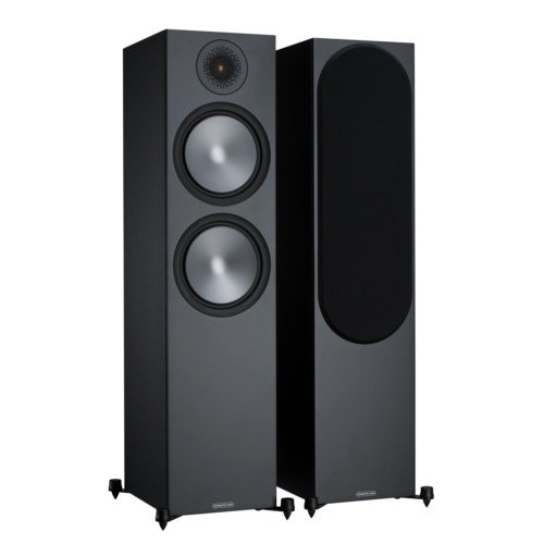 Monitor Audio Bronze 500 Floorstanding Speakers Black Pair 6G including 5 Year Warranty